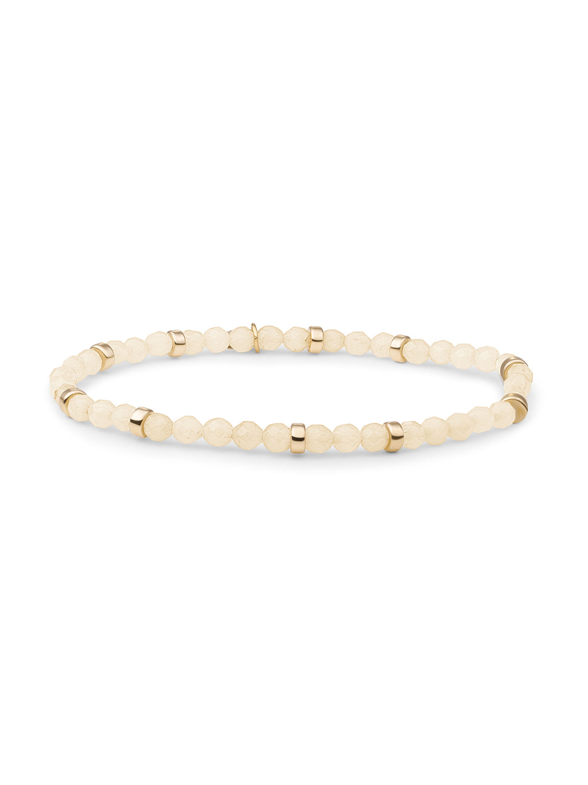 Roundel Interstellar Armband Buttery Jade - Gold Plated