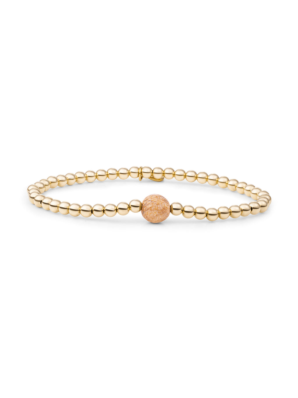 Core Armband Landscape Jasper - Gold Plated