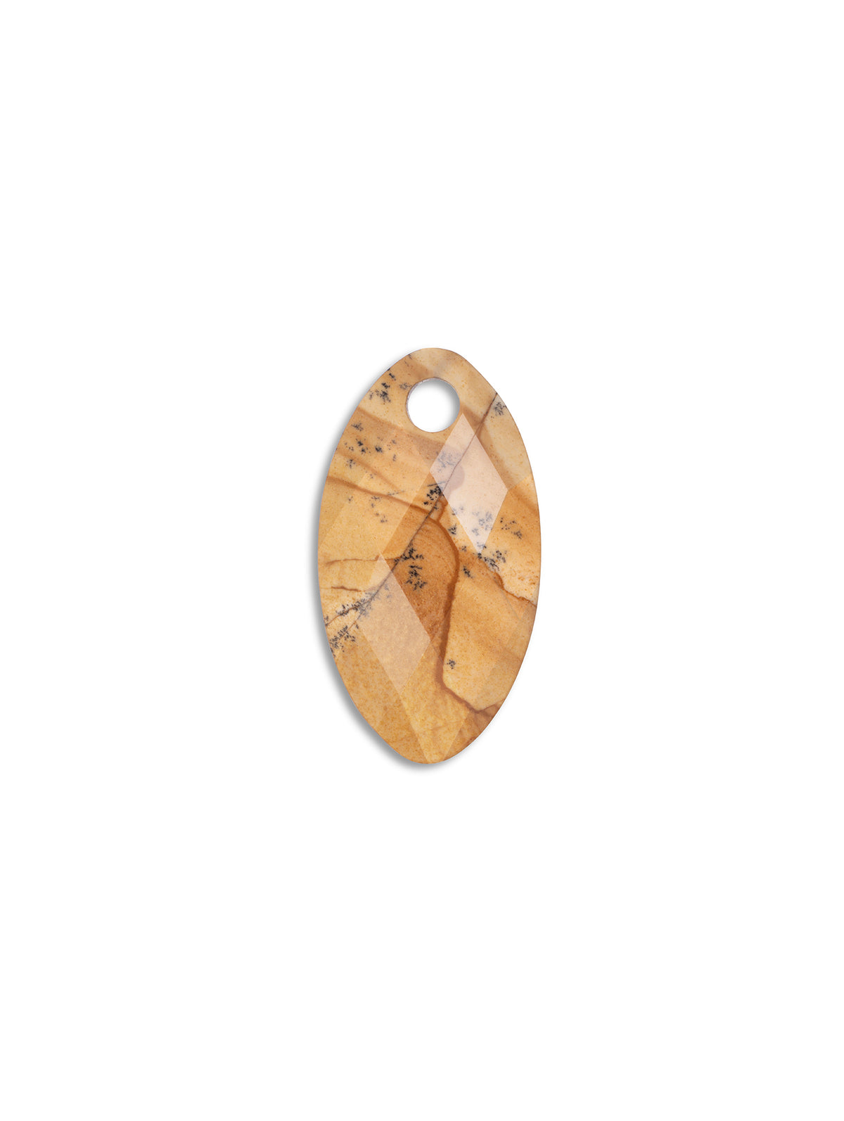 Pendant Edelsteen Leaf Landscape Jasper - Pendant Edelsteen Leaf Landscape Jasper