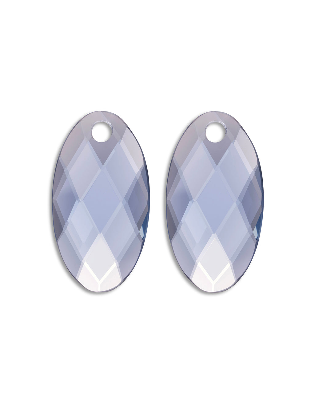 Oorbel Edelstenen Large Leaf Ice Blue Quartz - Oorbel Edelstenen Large Leaf Ice Blue Quartz