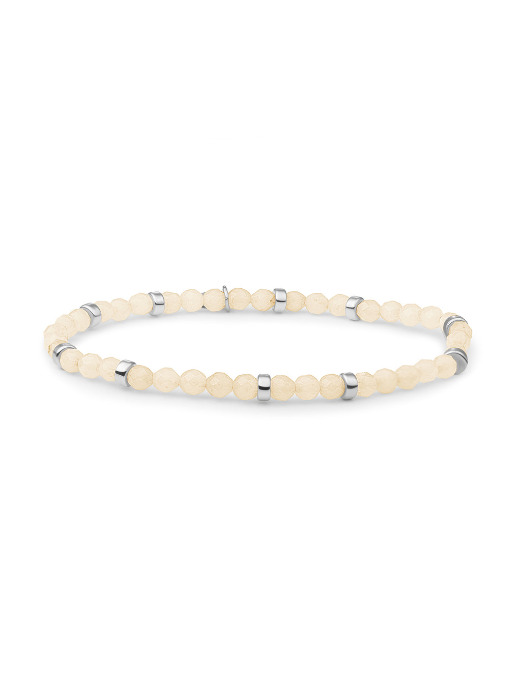 Roundel Interstellar Armband Buttery Jade - Rhodium Plated