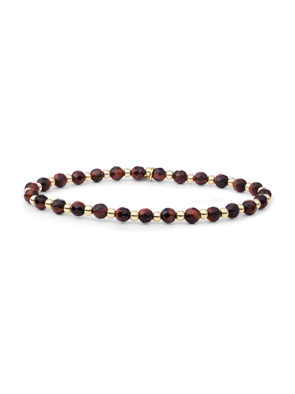 Interstellar Armband Red Tiger Eye - Gold Plated