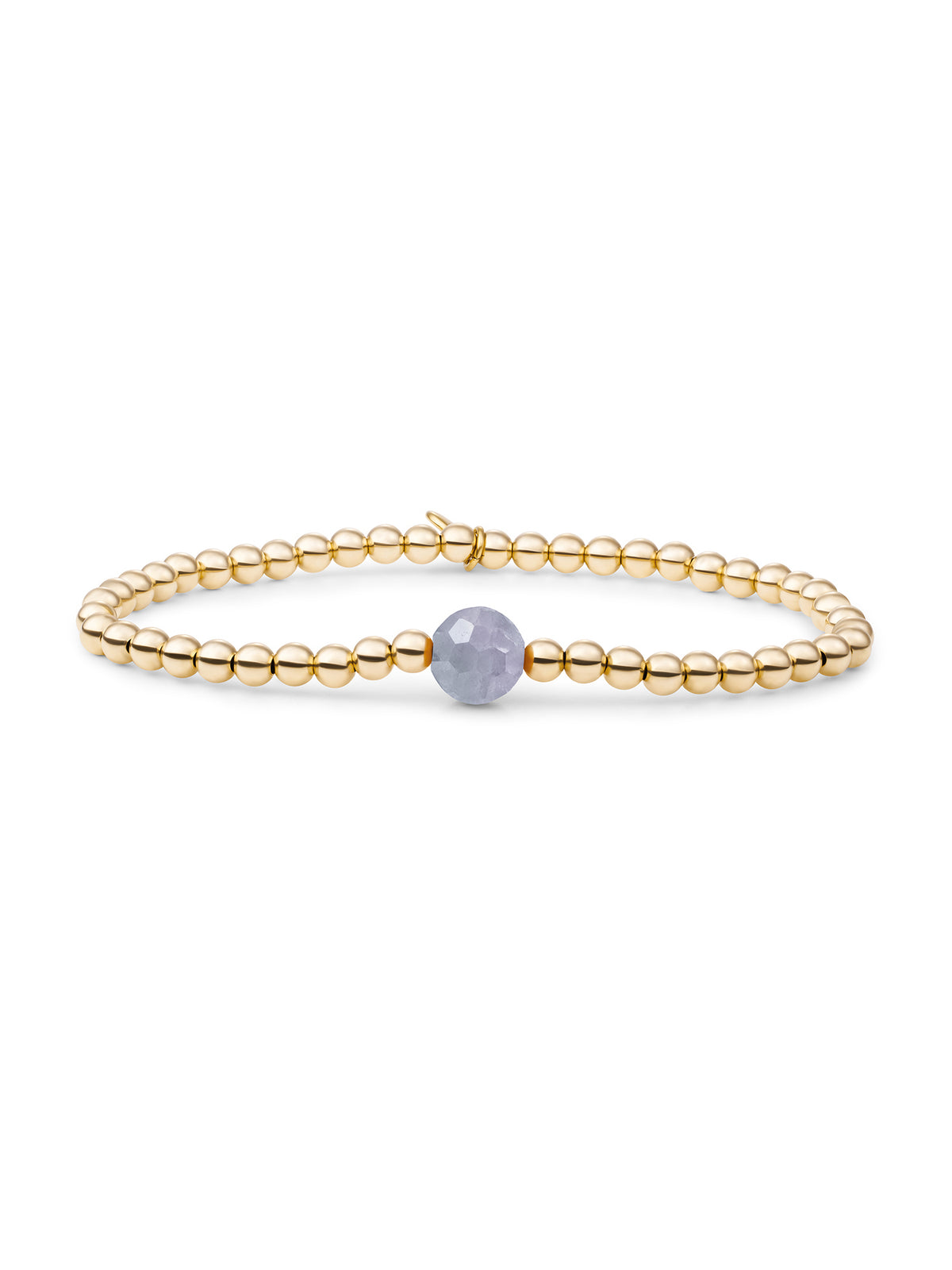 Core Armband Ice Blue Quartz - Gold Plated