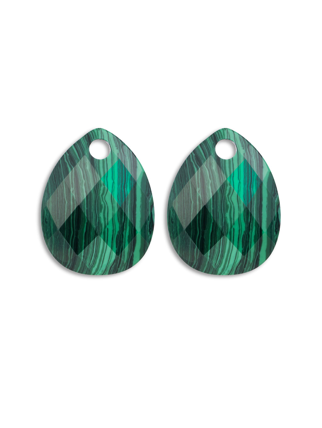 Oorbel Edelstenen Afterglow Malachite - Oorbel Edelstenen Afterglow Malachite