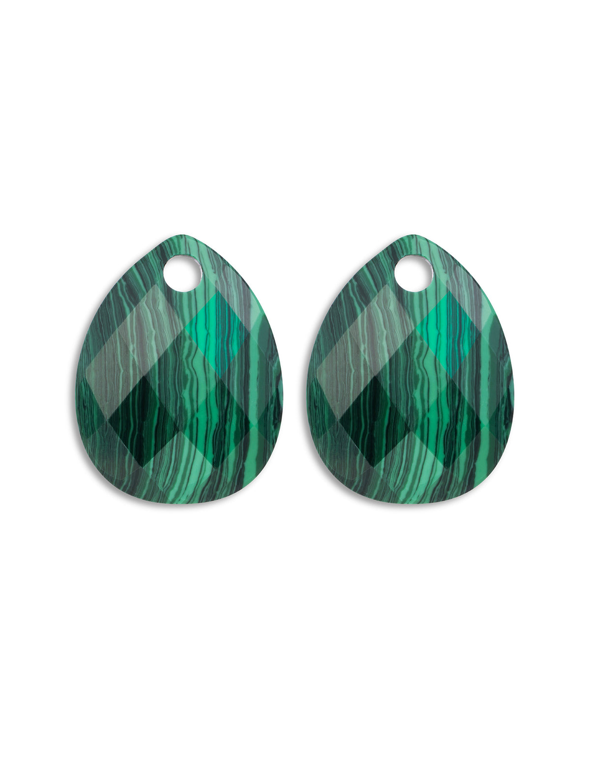 Oorbel Edelstenen Afterglow Malachite - Oorbel Edelstenen Afterglow Malachite
