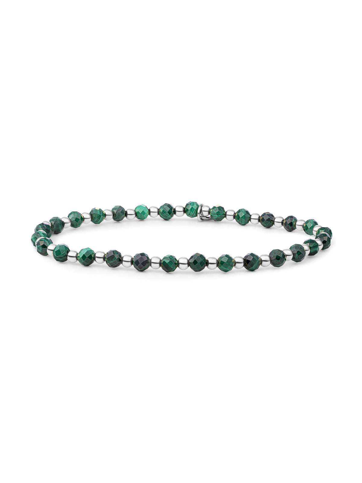 Interstellar Armband Malachite - Rhodium Plated