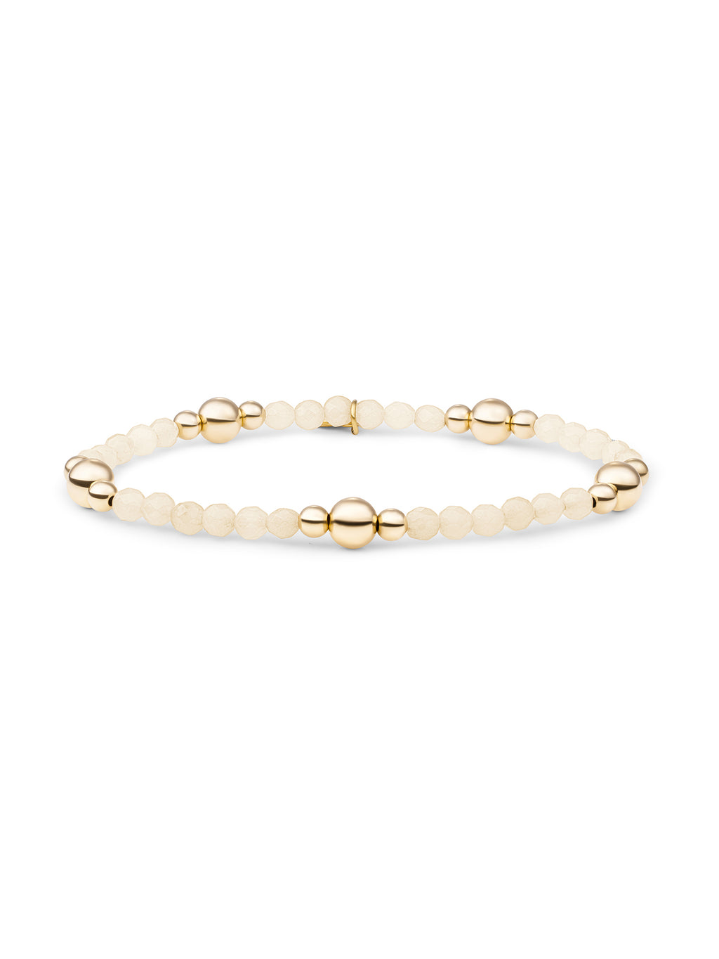 Bold Mix Armband Buttery Jade - Gold Plated