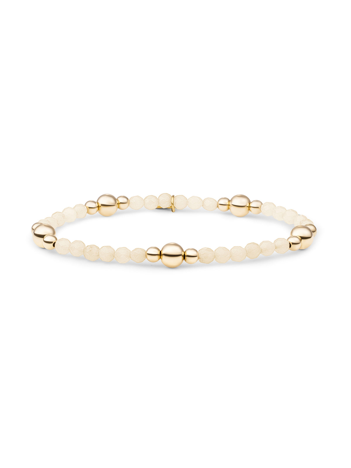 Bold Mix Armband Buttery Jade - Gold Plated