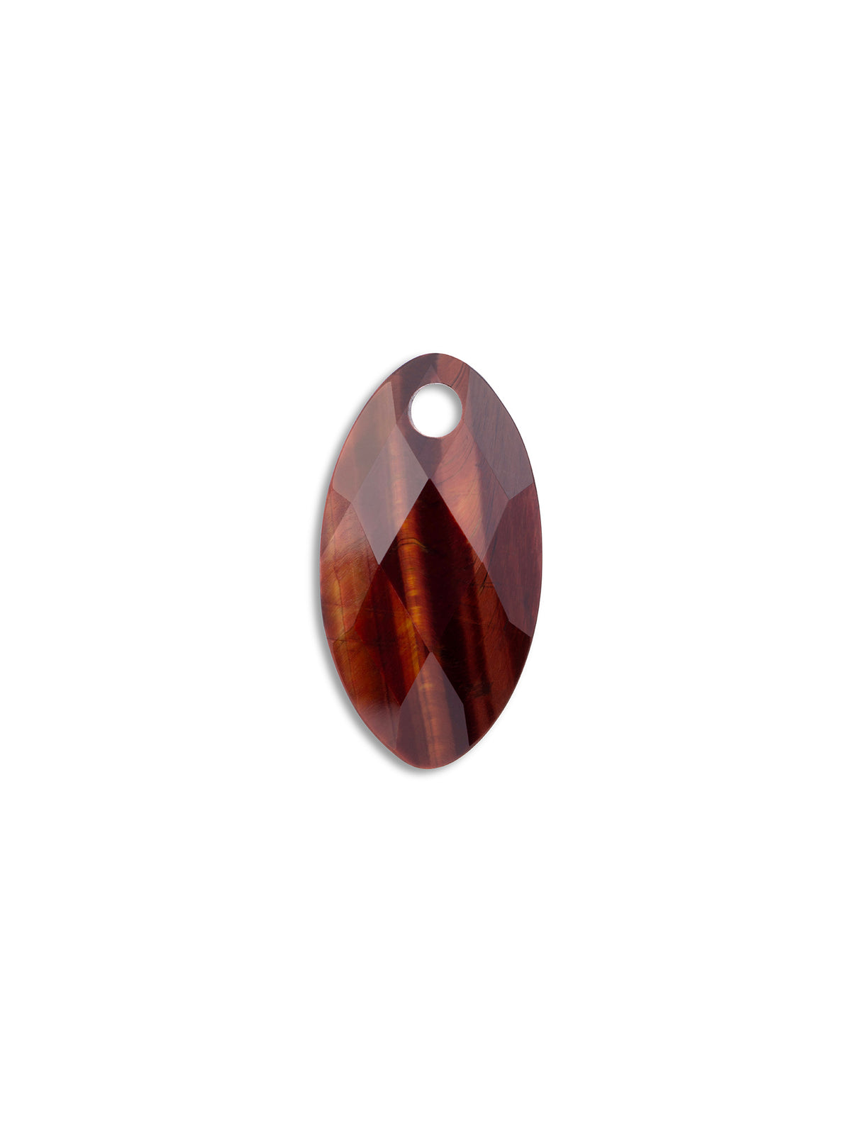 Pendant Edelsteen Leaf Red Tiger Eye - Pendant Edelsteen Leaf Red Tiger Eye