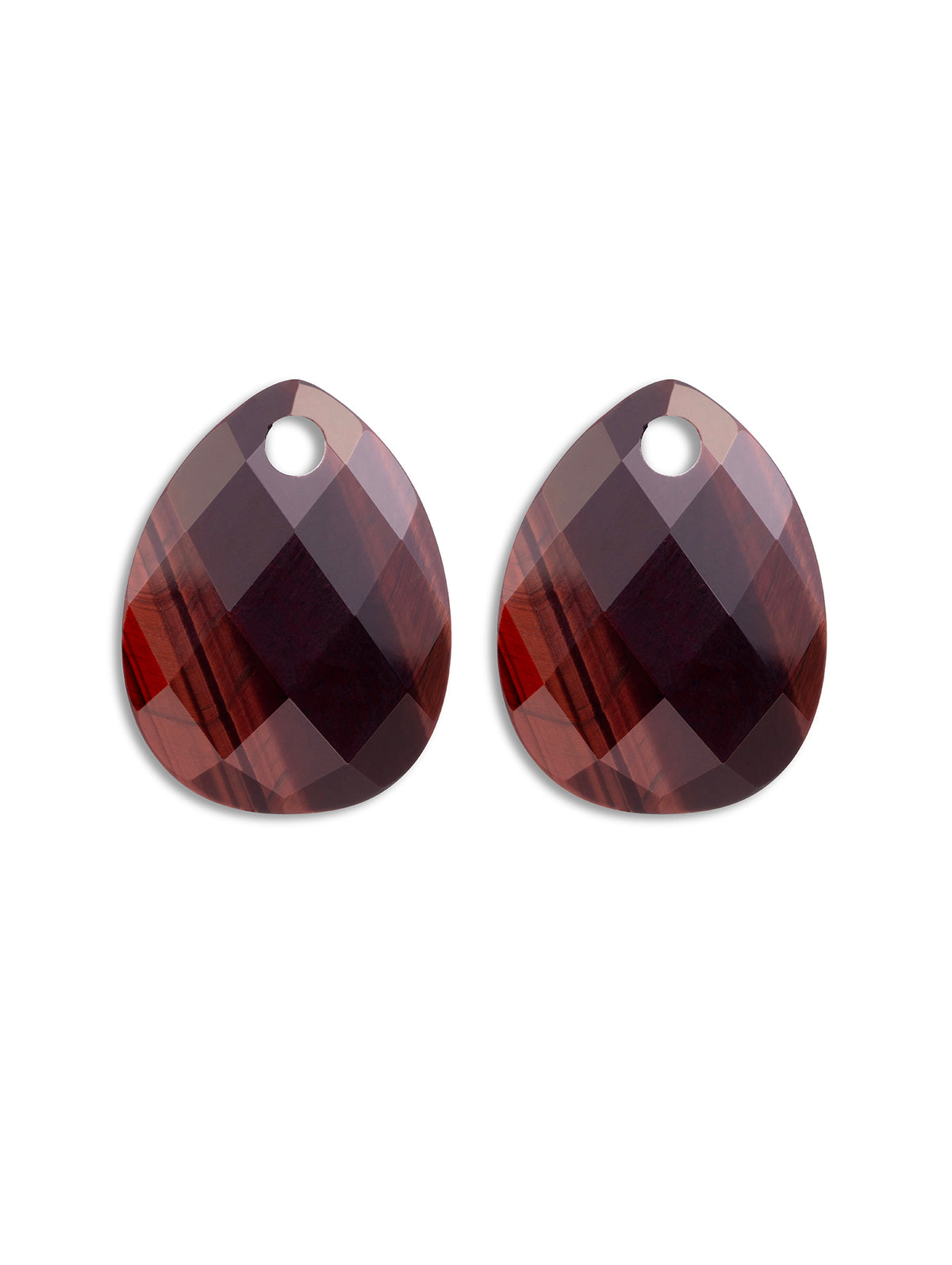 Oorbel Edelstenen Afterglow Red Tiger Eye - Oorbel Edelstenen Afterglow Red Tiger Eye