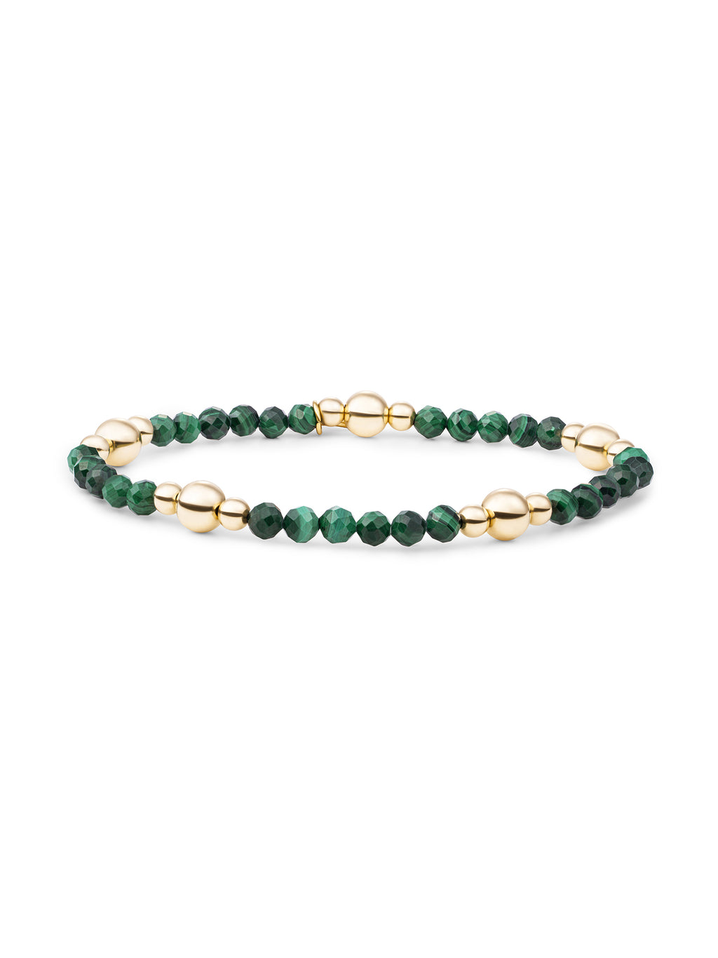 Bold Mix Armband Malachite - Gold Plated