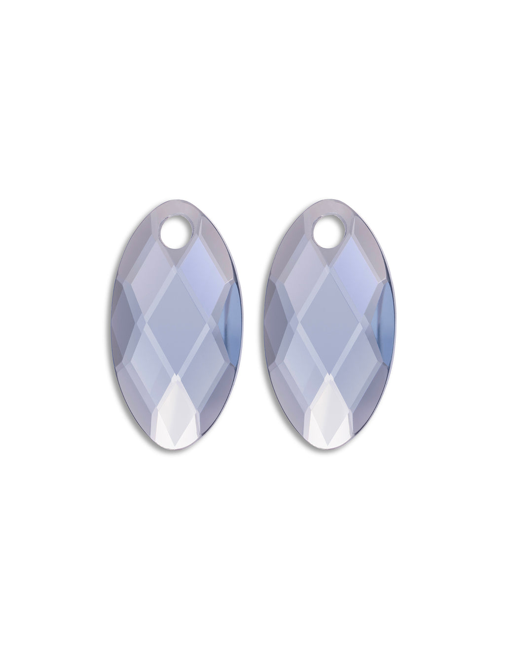 Oorbel Edelstenen Leaf Ice Blue Quartz - Oorbel Edelstenen Leaf Ice Blue Quartz