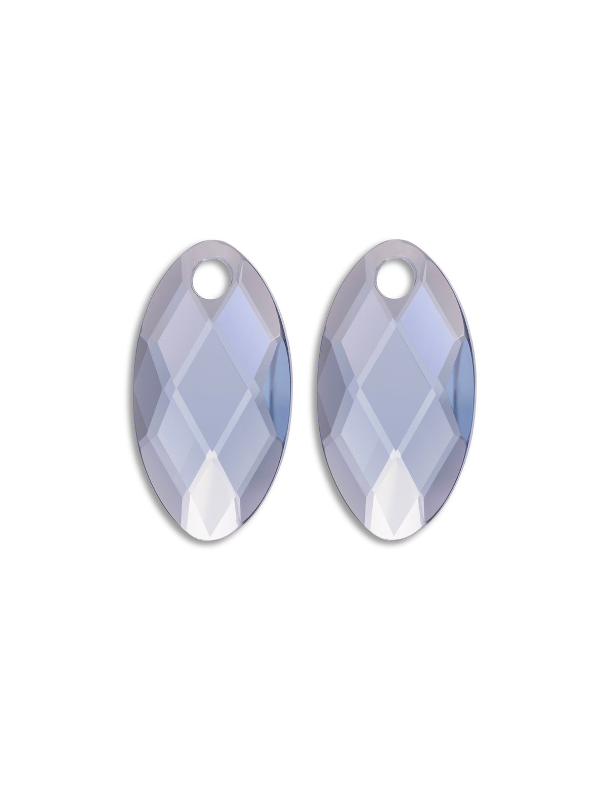 Oorbel Edelstenen Leaf Ice Blue Quartz - Oorbel Edelstenen Leaf Ice Blue Quartz