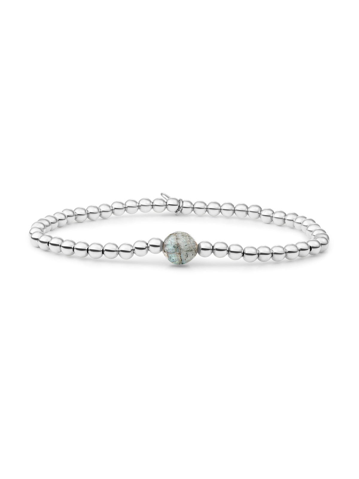 Core Armband Labradorite - Rhodium Plated