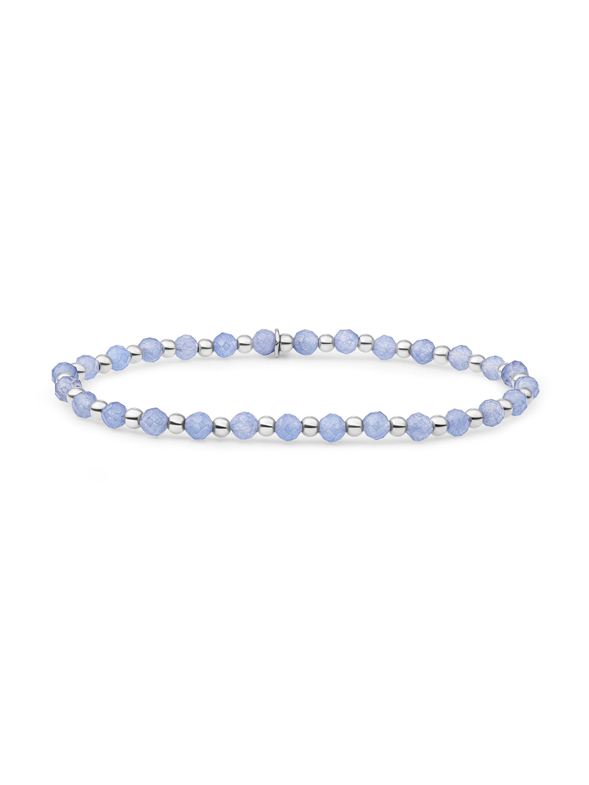 Interstellar Armband Ice Blue Quartz - Rhodium Plated