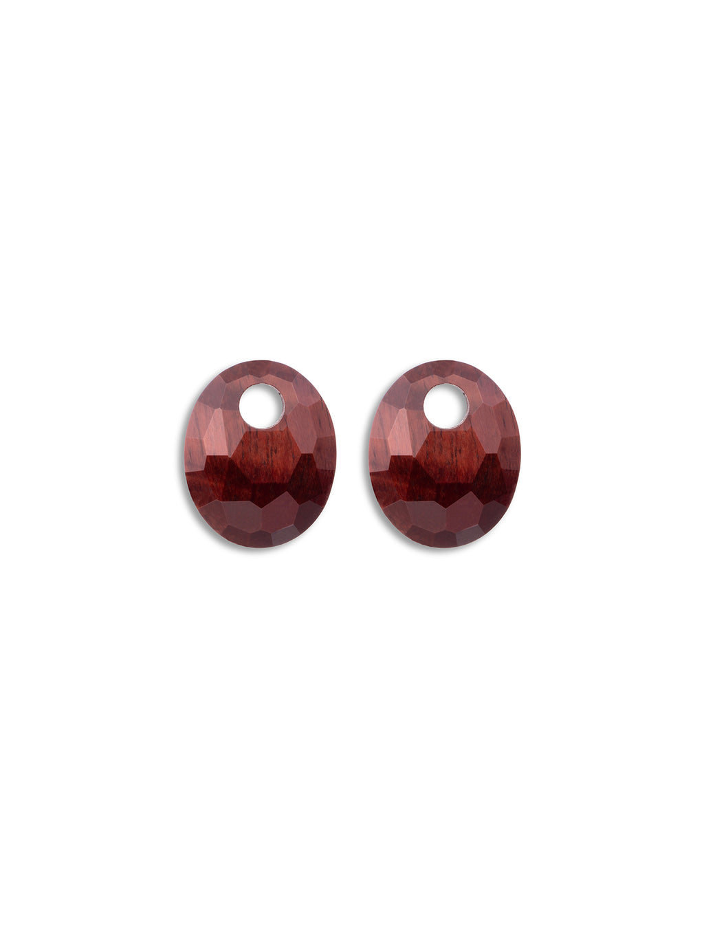 Oorbel Edelstenen Small Oval Red Tiger Eye - Oorbel Edelstenen Small Oval Red Tiger Eye