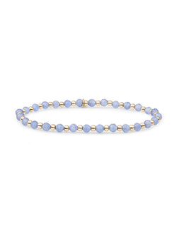 Interstellar Armband Ice Blue Quartz - Gold Plated