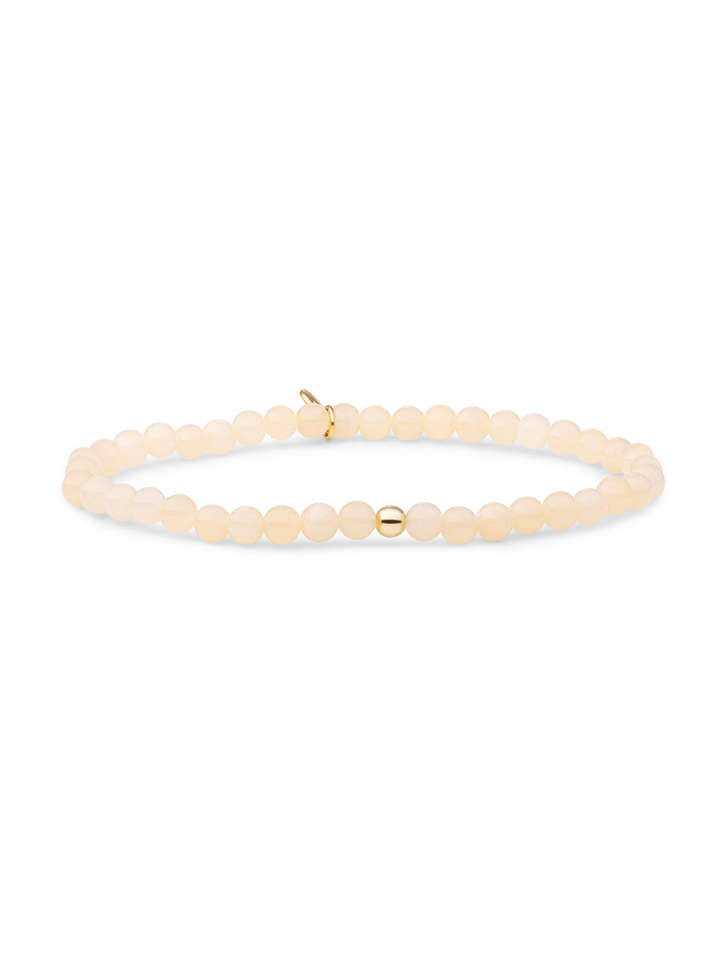Saturn Armband Small Buttery Jade - Gold Plated