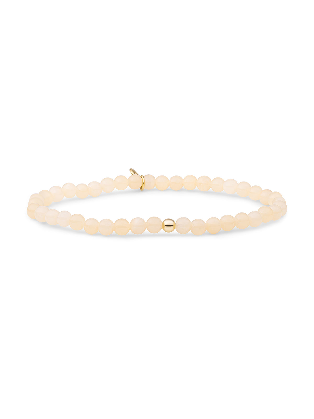 Saturn Armband Small Buttery Jade - Gold Plated