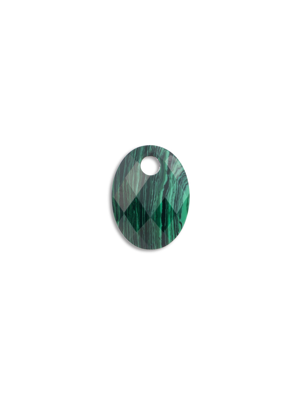 Pendant Edelsteen Medium Oval Malachite - Pendant Edelsteen Medium Oval Malachite