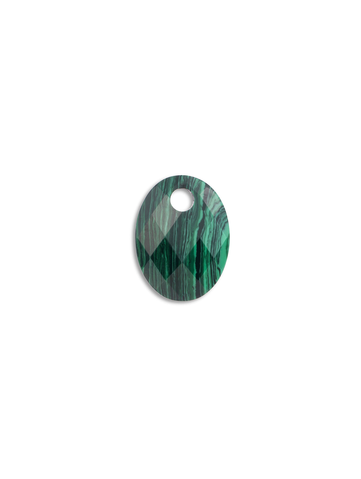 Pendant Edelsteen Medium Oval Malachite - Pendant Edelsteen Medium Oval Malachite