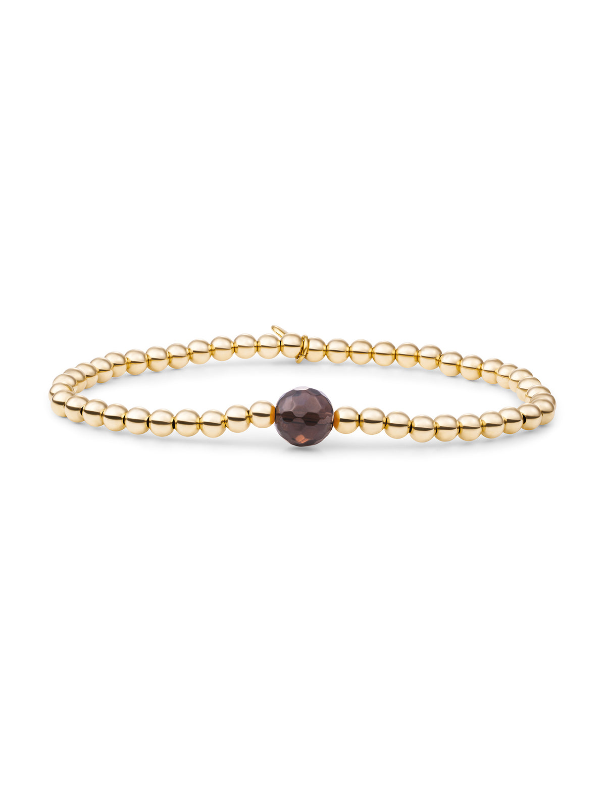 Core Armband Smoky Quartz - Gold Plated