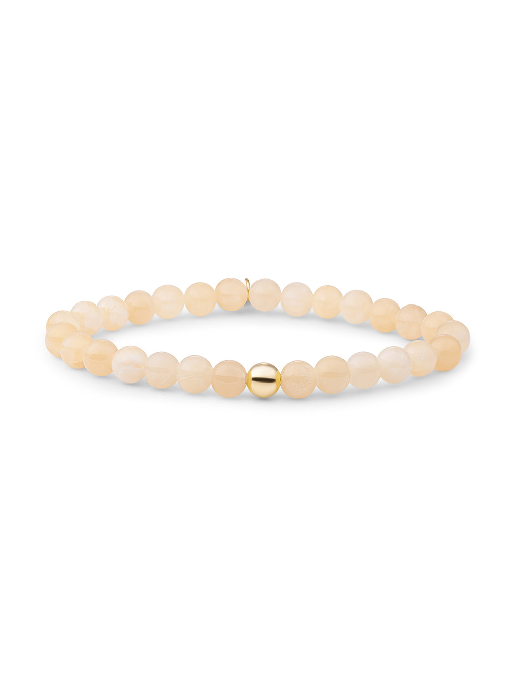 Saturn Armband Large Buttery Jade - Gold Plated