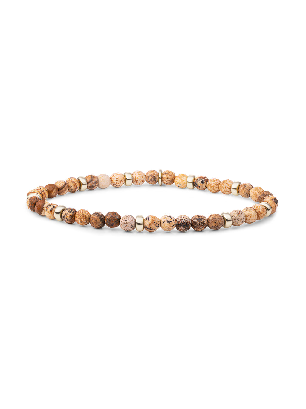 Roundel Interstellar Armband Landscape Jasper - Gold Plated