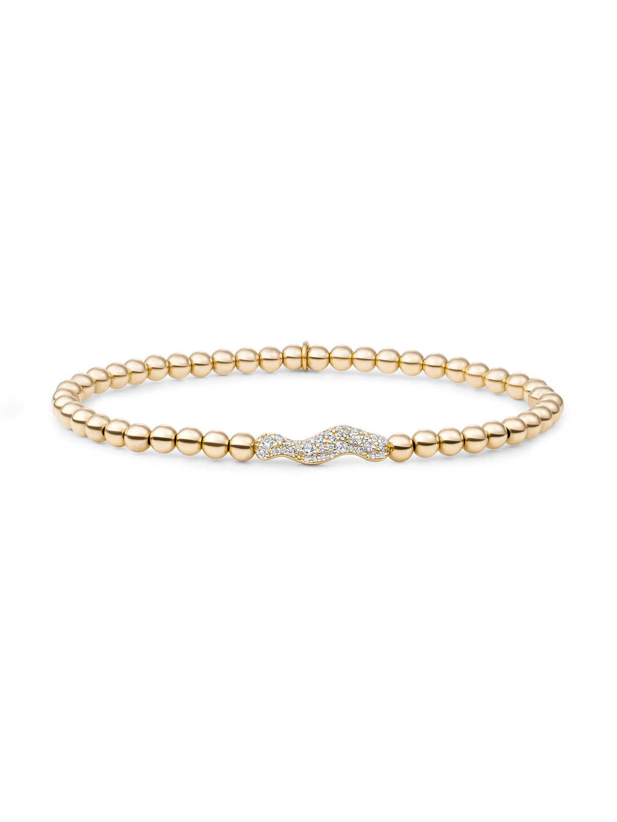 Pave Twirl Armband Zirconia - Gold Plated