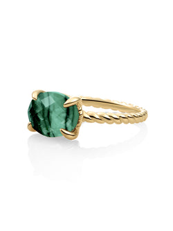 Twist Ring Malachite 9K Goud - 50
