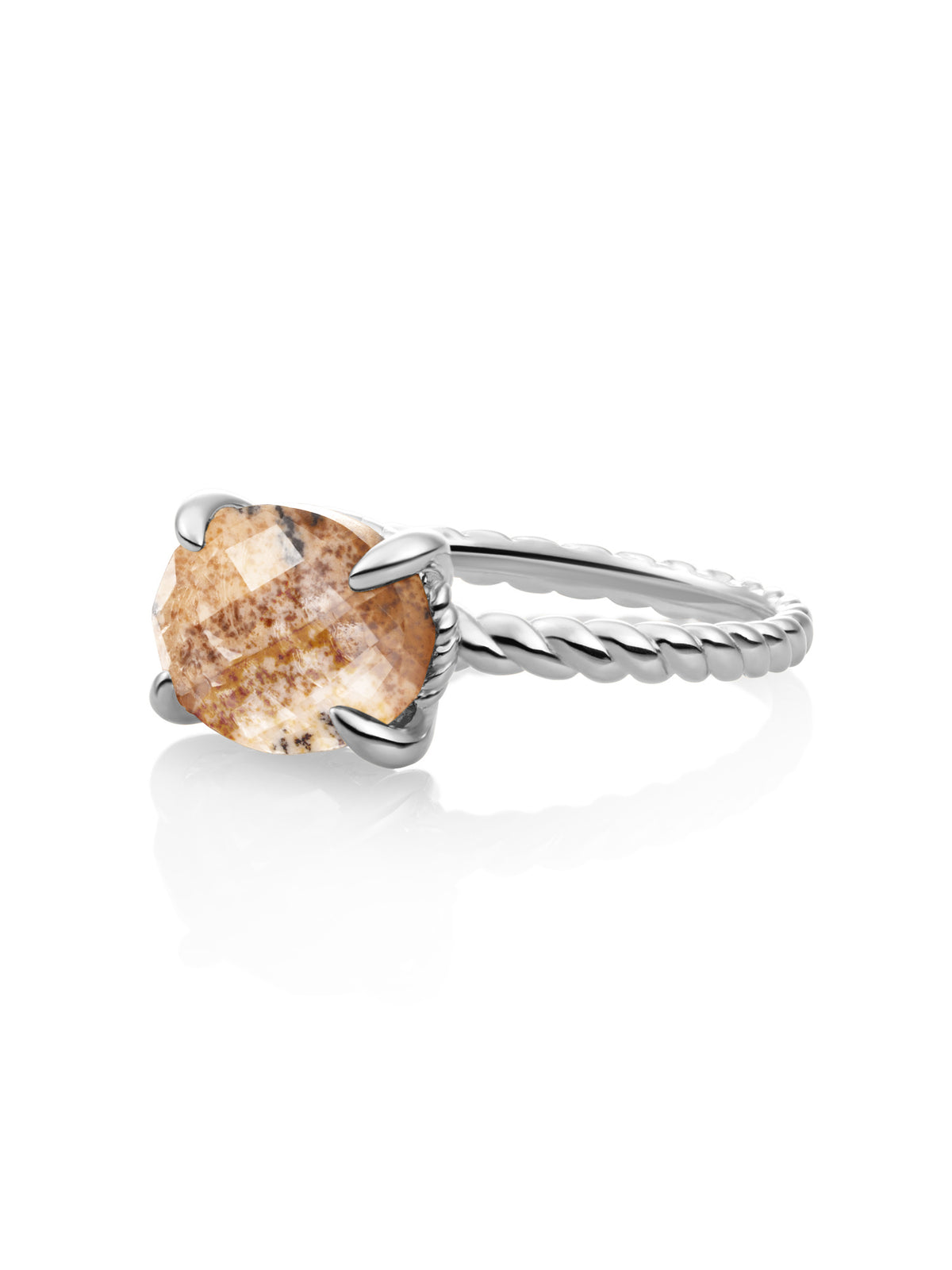 Twist Ring Landscape Jasper - 50