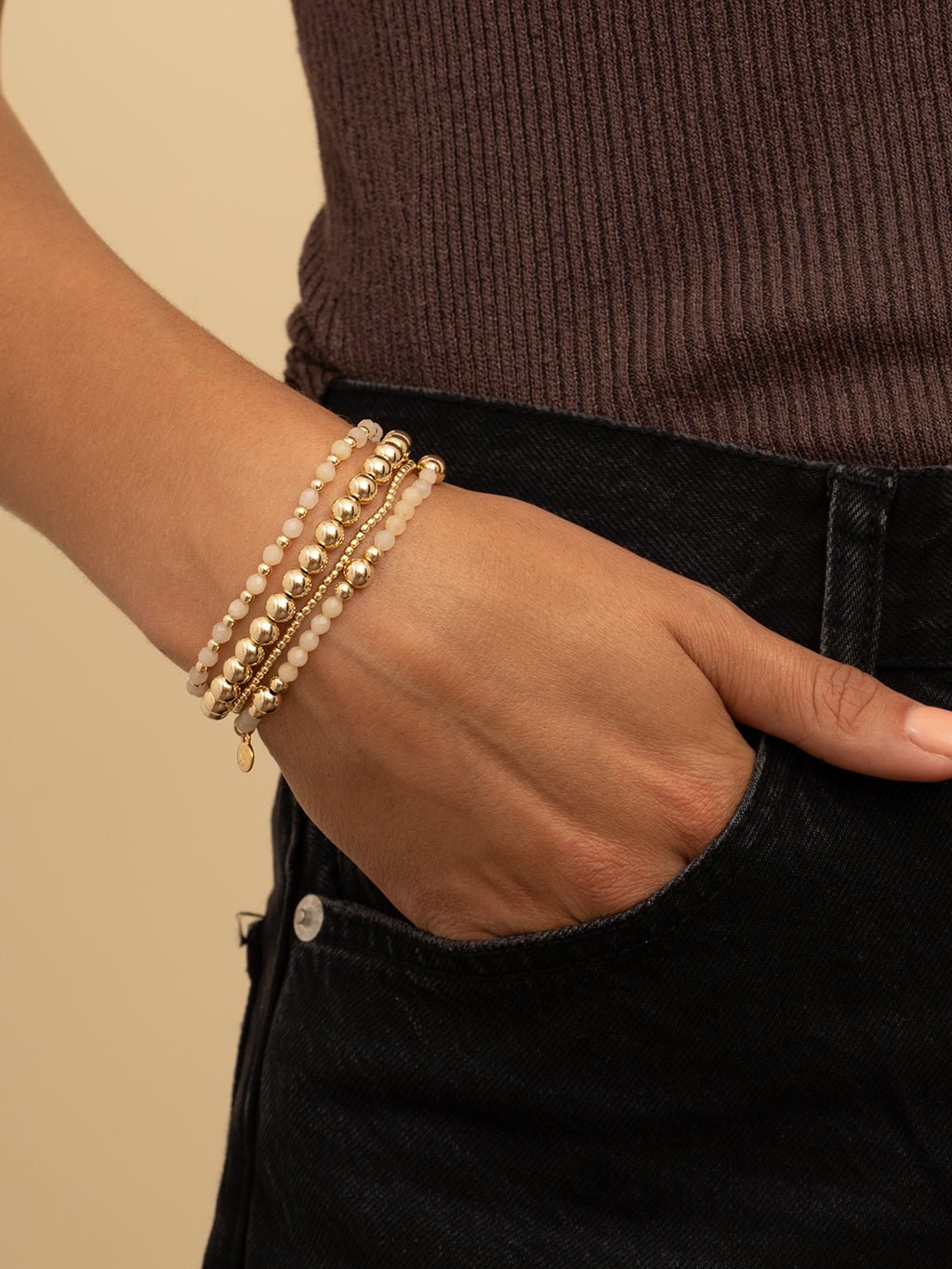 Bold Mix Armband Buttery Jade