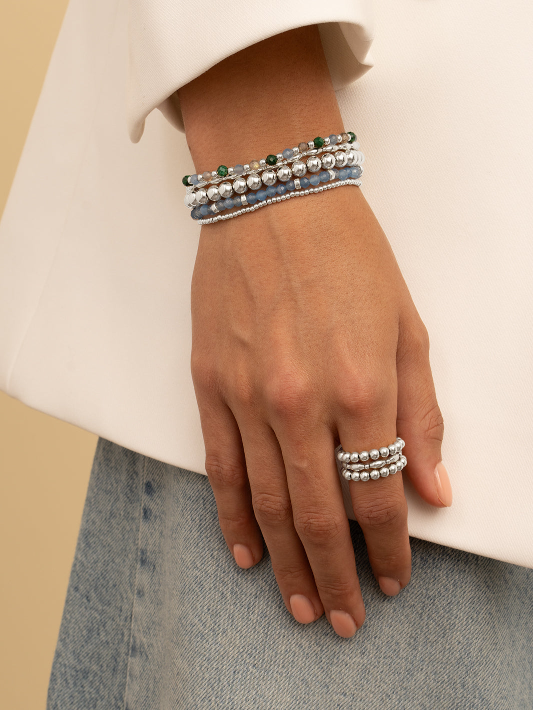 Roundel Interstellar Armband Ice Blue Quartz