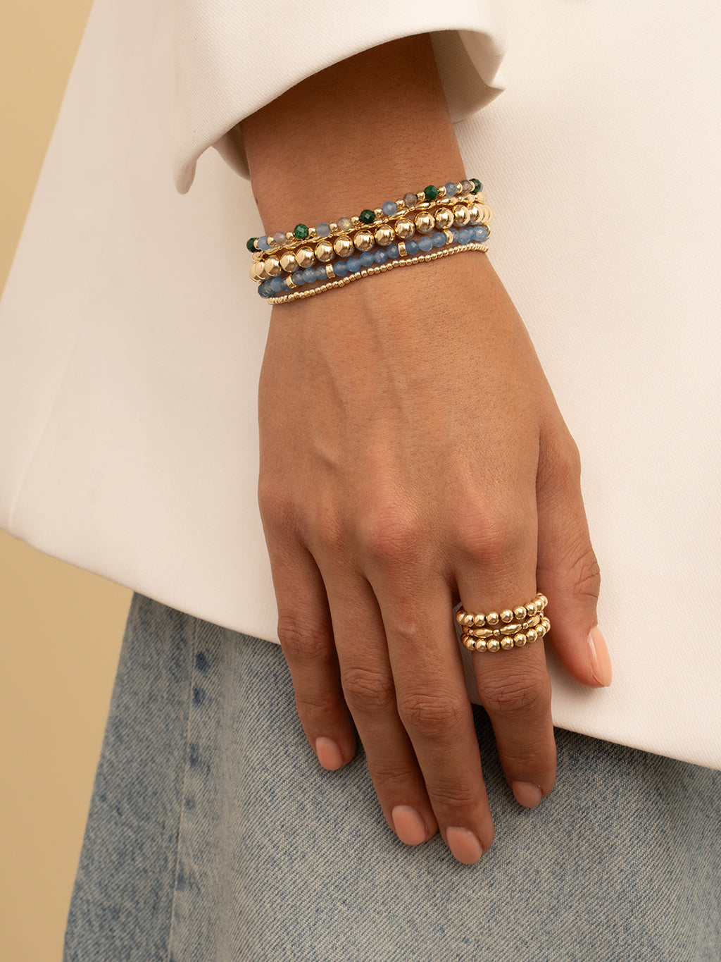 Roundel Interstellar Armband Ice Blue Quartz