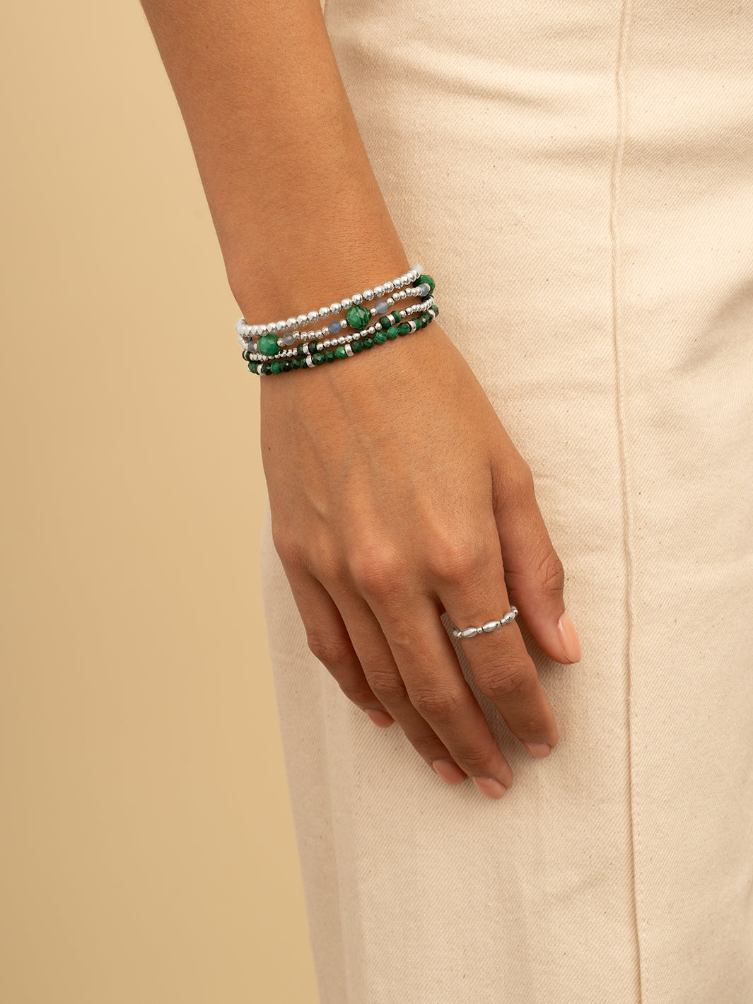 Interstellar Armband Multi Gem - Evergreen