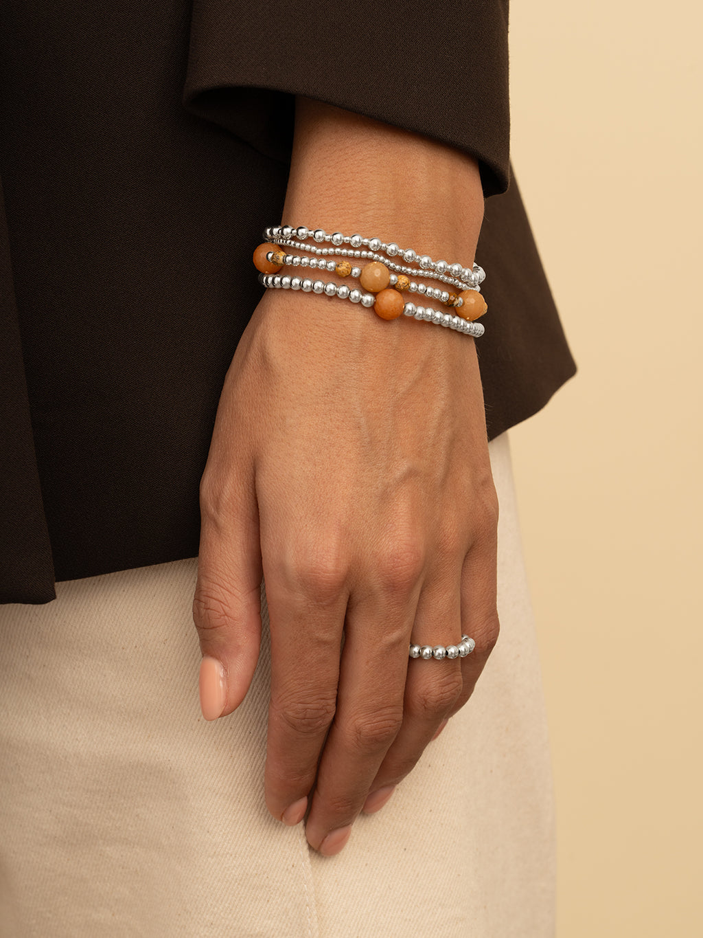 Interstellar Armband Multi Gem - Amber