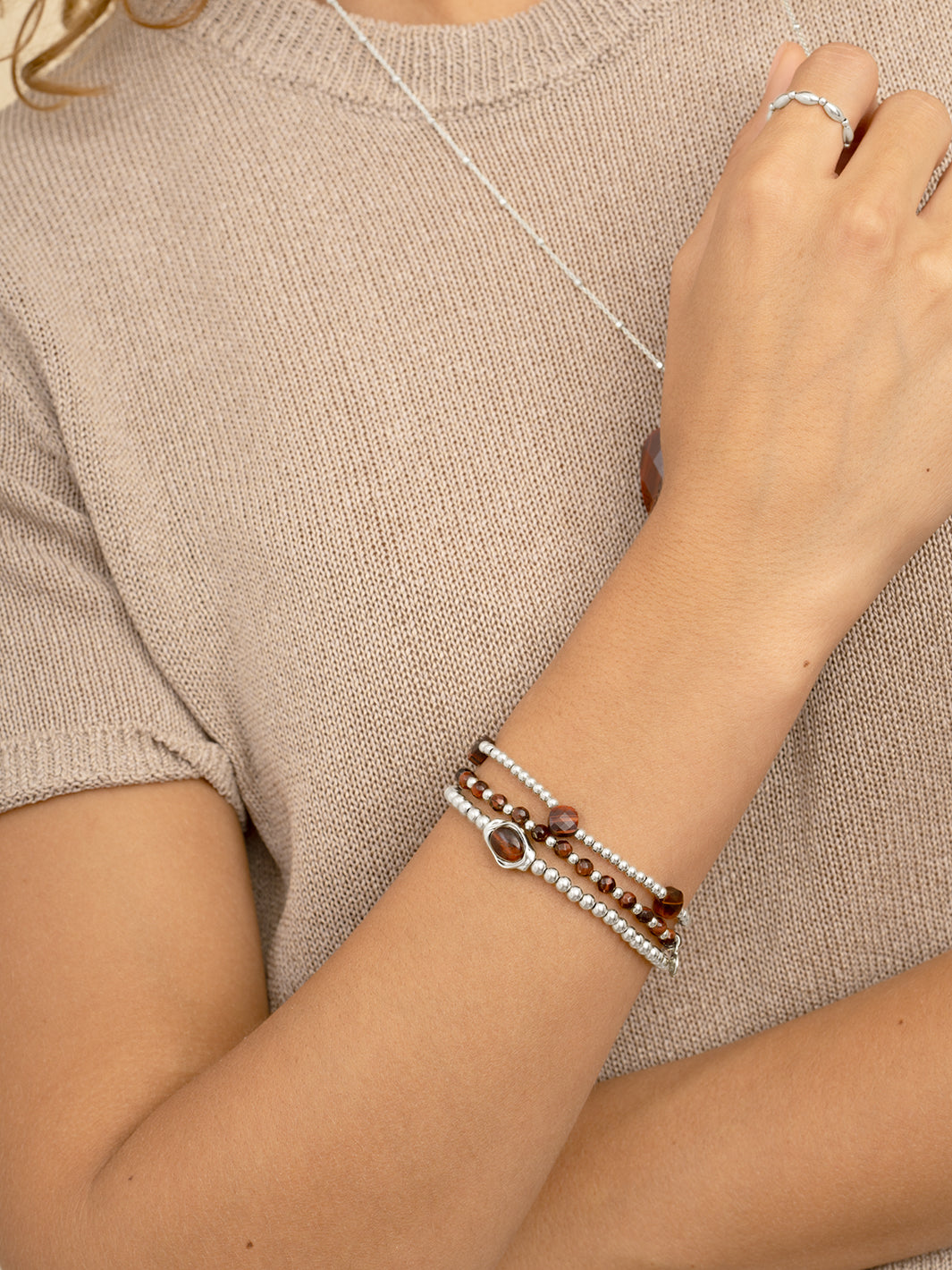 Flow Armband Red Tiger Eye