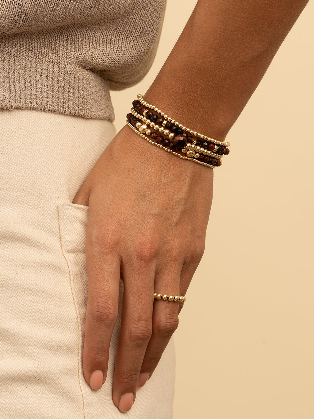 Core Armband Red Tiger Eye