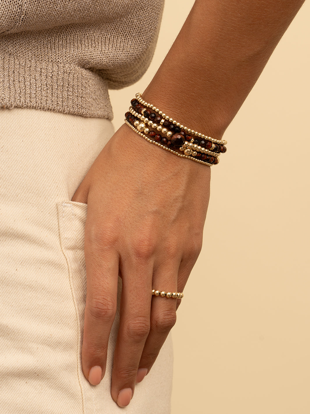 Core Armband Red Tiger Eye