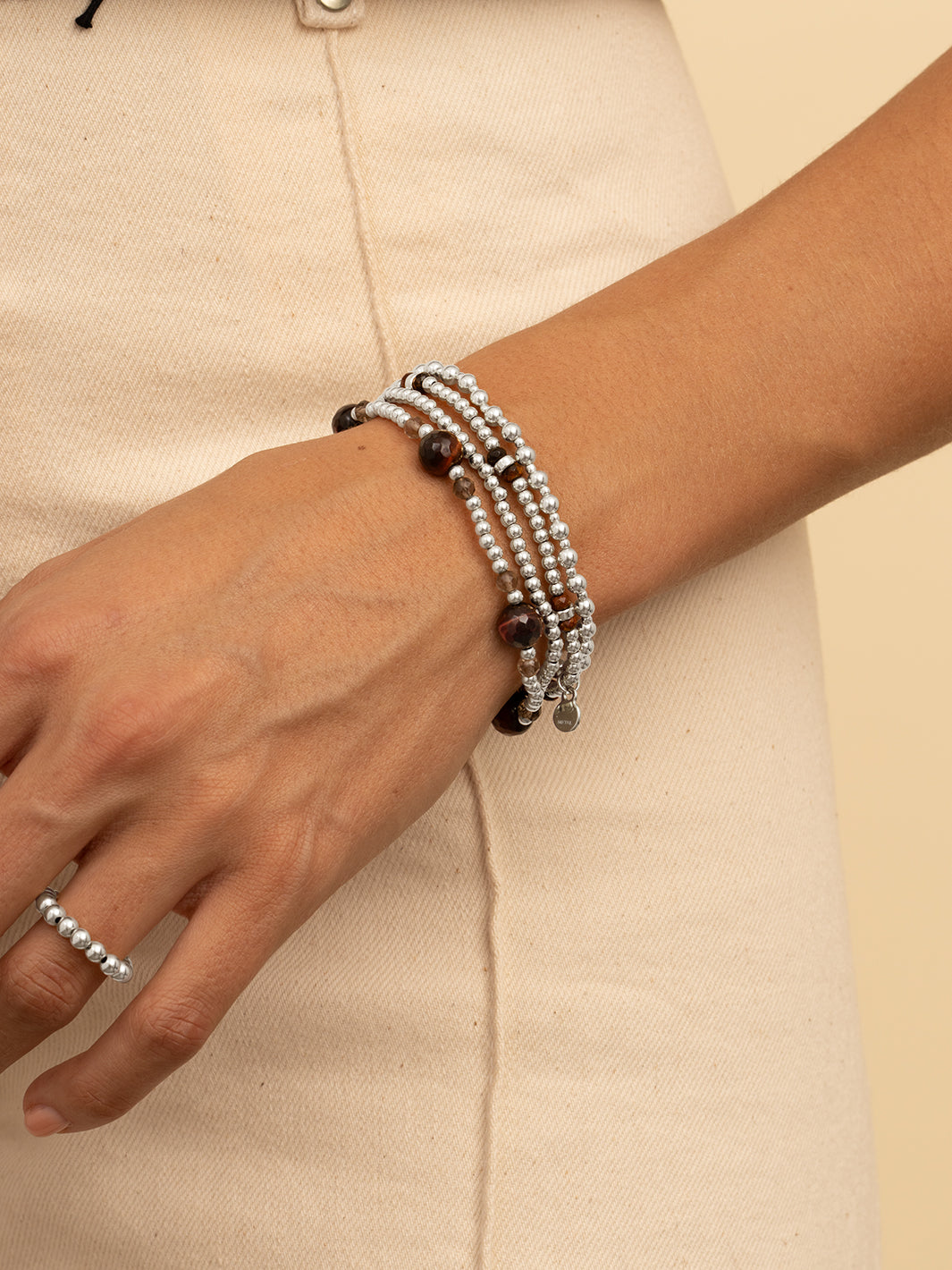 Interstellar Armband Multi Gem - Mulberry