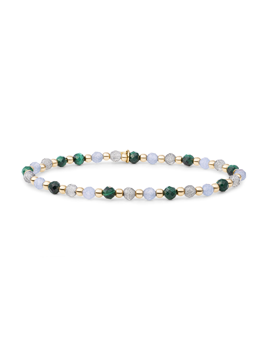 Interstellar Armband Multi Gem - Evergreen - Gold Plated