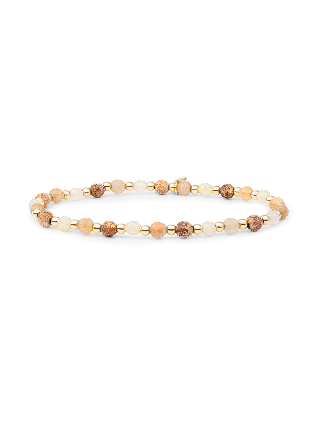 Interstellar Armband Multi Gem - Amber - Gold Plated