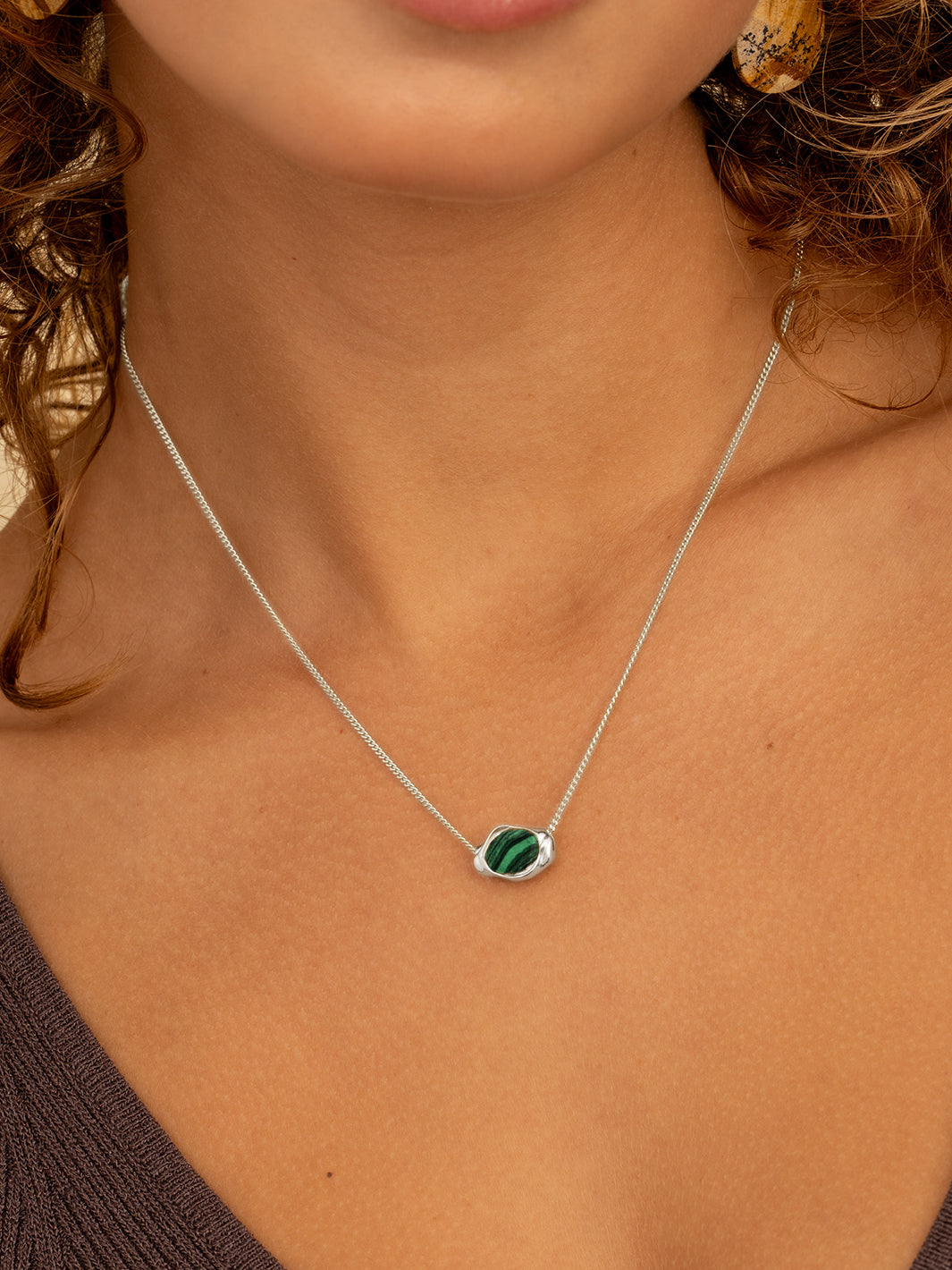 Flow Pendant Malachite