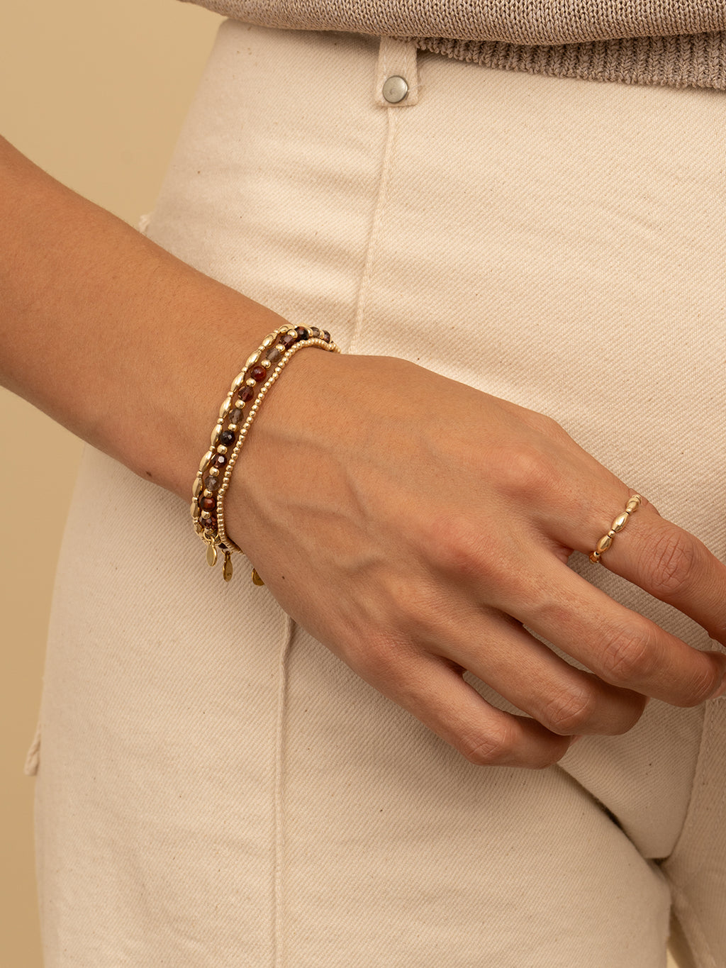 Interstellar Armband Multi Gem - Mulberry