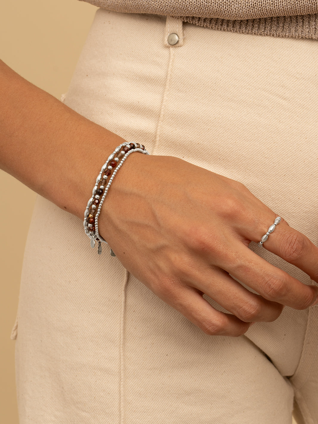 Interstellar Armband Multi Gem - Mulberry