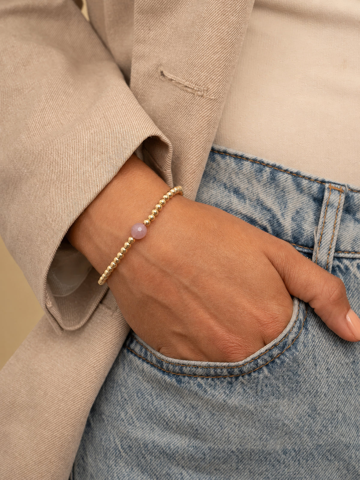 Core Armband pink Opalite