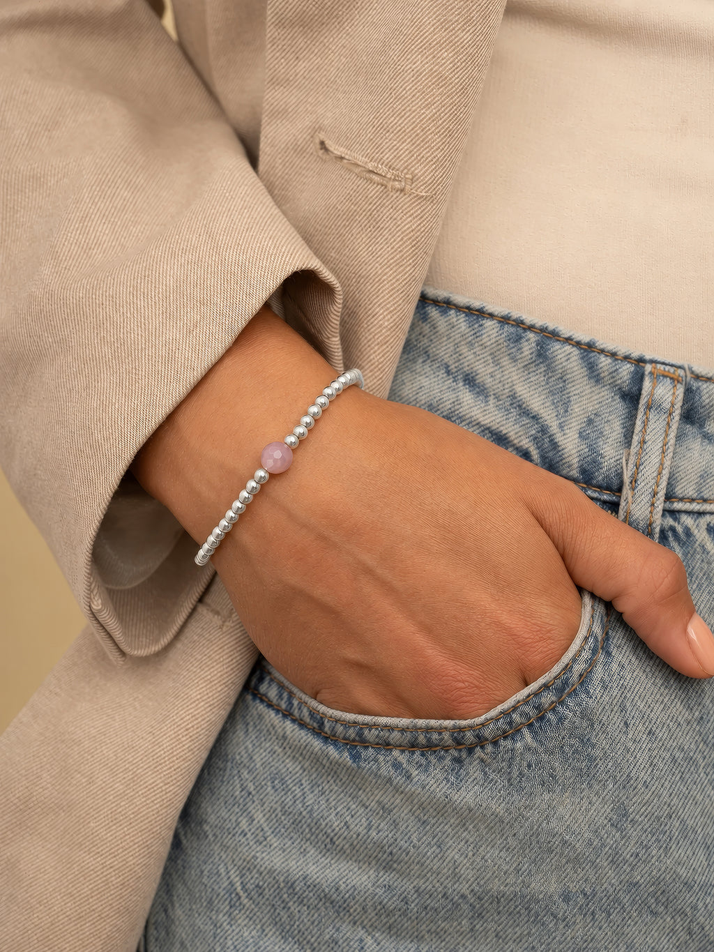 Core Armband pink Opalite