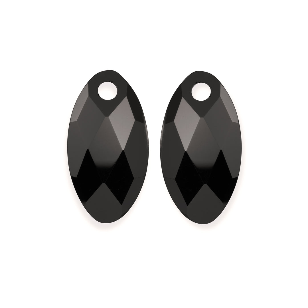 Onyx Leaf Earring Gemstones