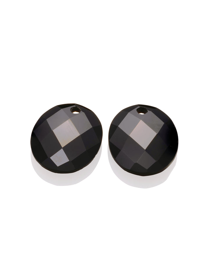 Onyx Large Oval oorbel edelstenen