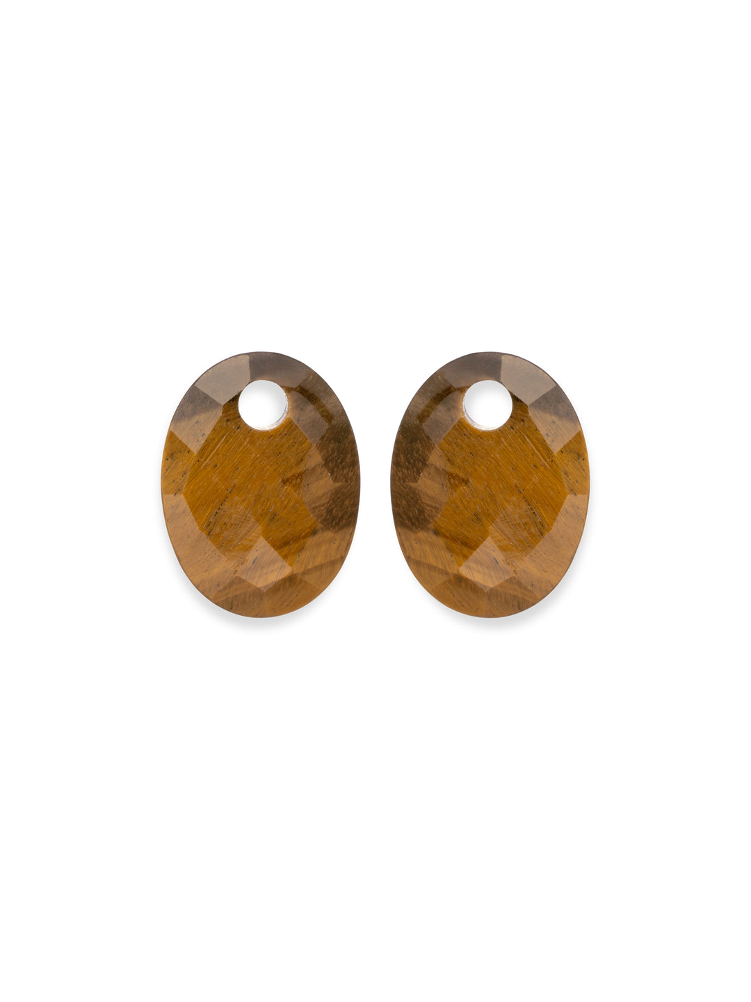 Tiger Eye Medium Oval Oorbel Edelstenen